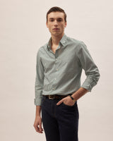 Cosimo - Green Striped - Cotton Poplin