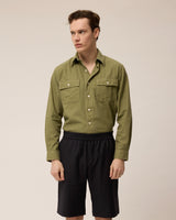 Pavel - Navy - Crepe Wool