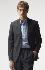 Victor - Dark Grey - Wool Flannel