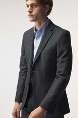 Victor - Dark Grey - Wool Flannel