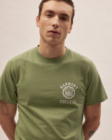 T-Shirt College Emblem - Mint - Cotton Jersey
