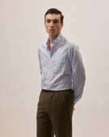 Celestin - Light Blue Striped - Cotton Poplin