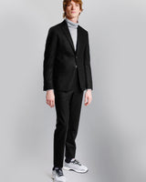 Peter - Black - Wool Flannel