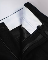 Peter - Black - Wool Flannel