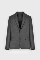 Victor - Dark Grey - Wool Flannel