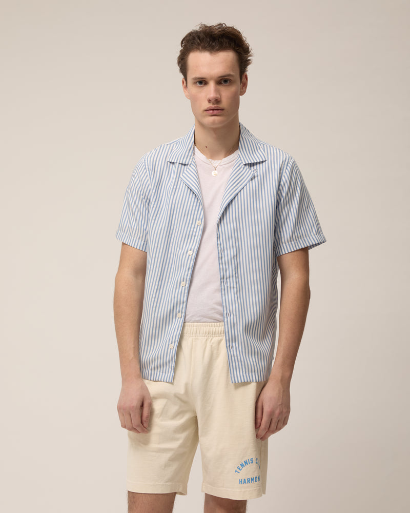 Christophe - Sky Blue Striped - Tencel