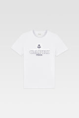 T-Shirt Capri Anchor - White - Cotton Jersey