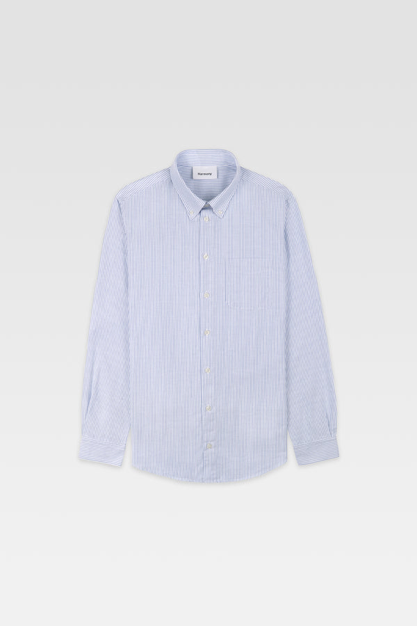 Celestin - Light Blue Striped - Oxford