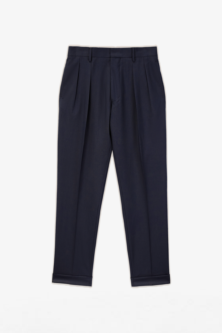 Piero - Navy - Rustic Wool