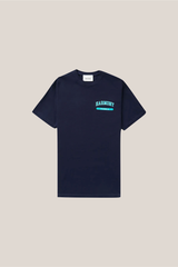 Tennis Tee - Navy - Cotton Jersey