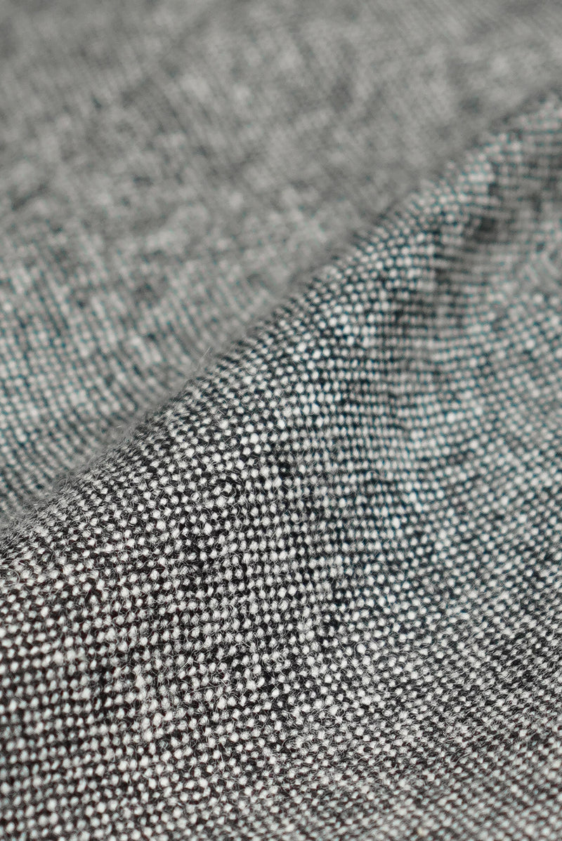 Peter - Caviar - Wool Flannel