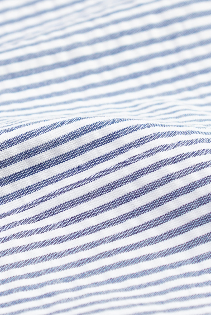 Paolo - Blue Striped - Seersucker