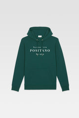 Hoodie Positano Sailing Club - Forest Green - Cotton Jersey