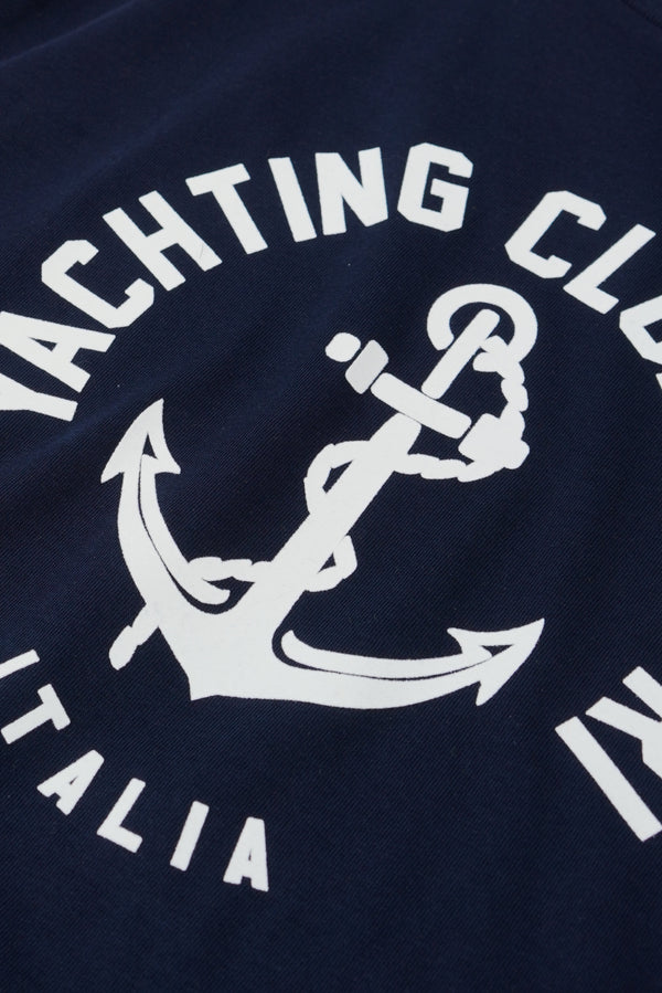 T-Shirt Yachting Club - Navy - Cotton Jersey