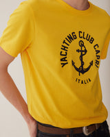T-Shirt Yachting Club - Yellow - Cotton Jersey