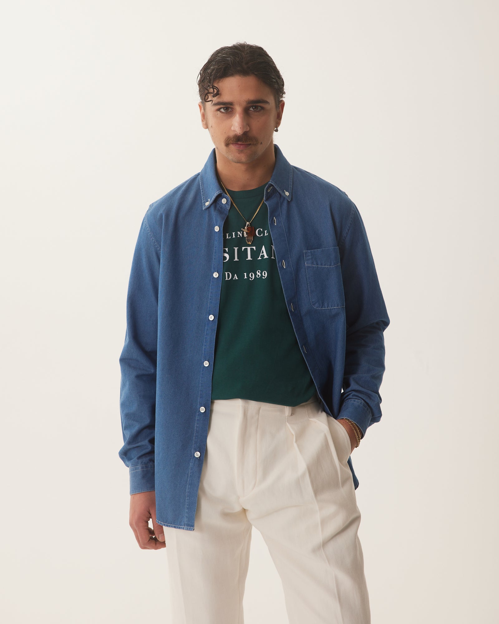 T-Shirt Positano Sailing Club - Forest Green - Cotton Jersey