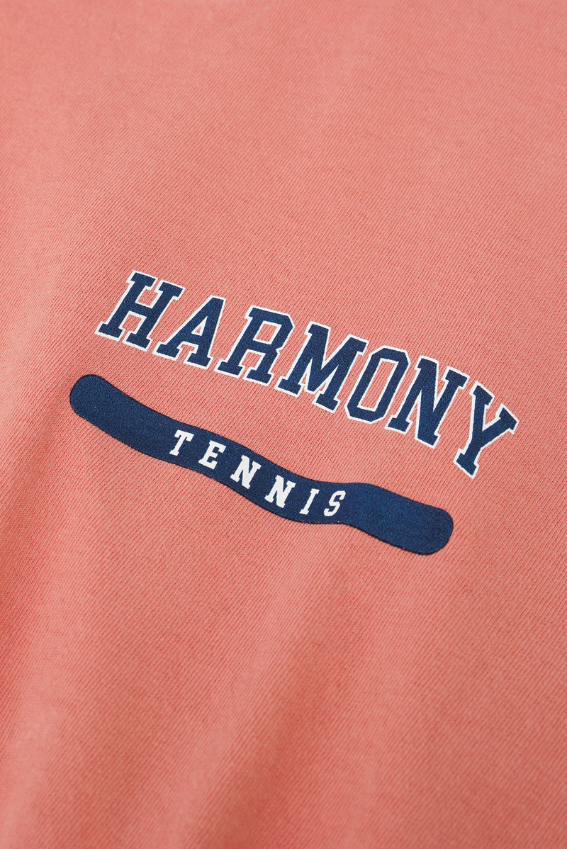 Tennis Tee - Cranberry - Cotton Jersey