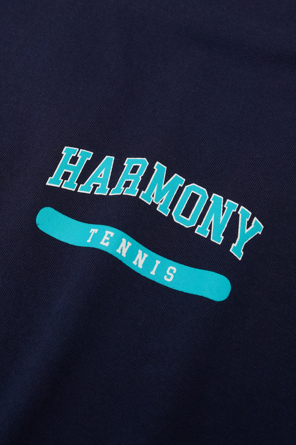 Tennis Tee - Navy - Cotton Jersey