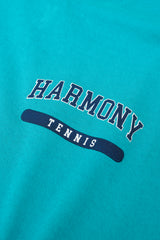 Tennis Tee - Sea Green - Cotton Jersey