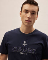 T-Shirt Capri Anchor - Navy - Cotton Jersey