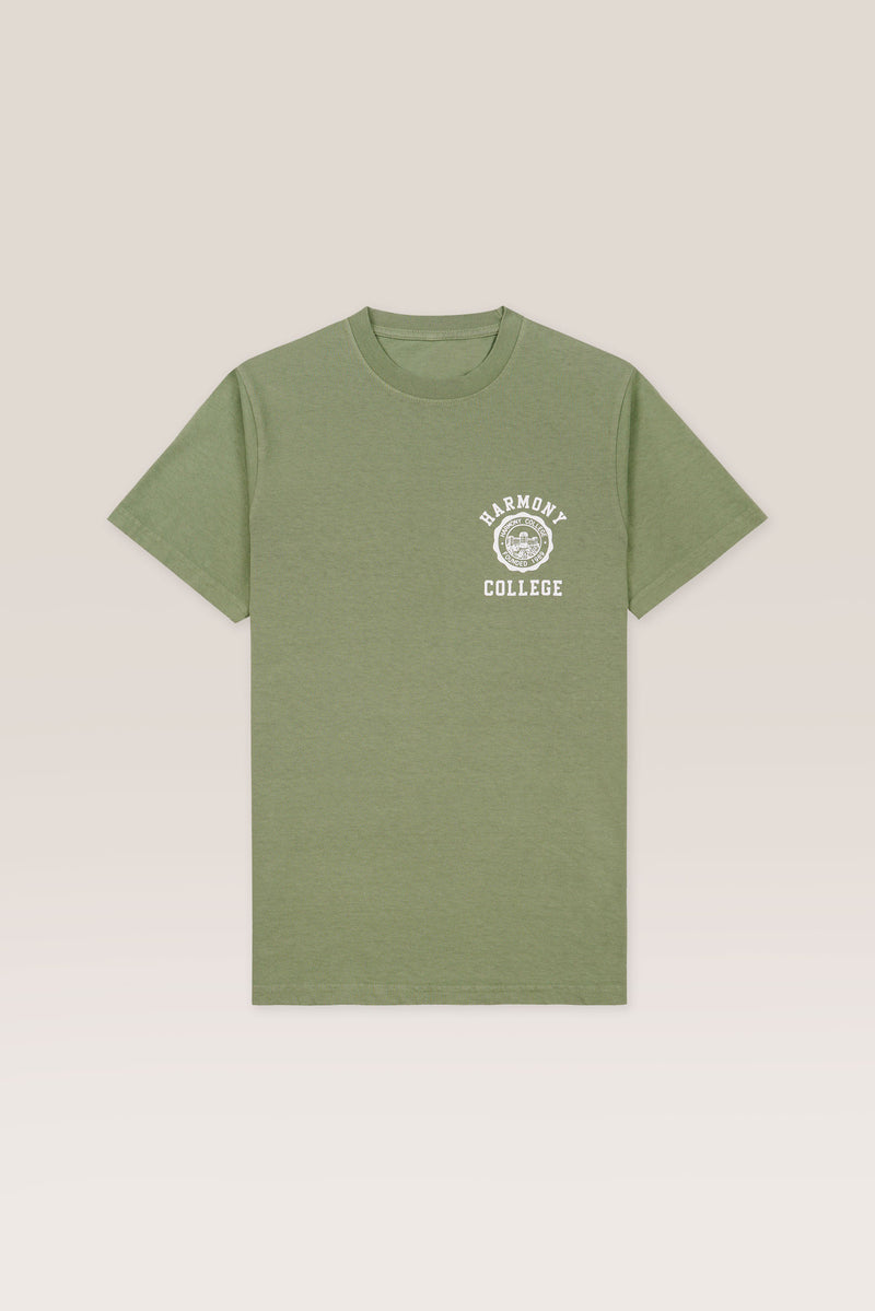 T-Shirt College Emblem - Mint - Cotton Jersey