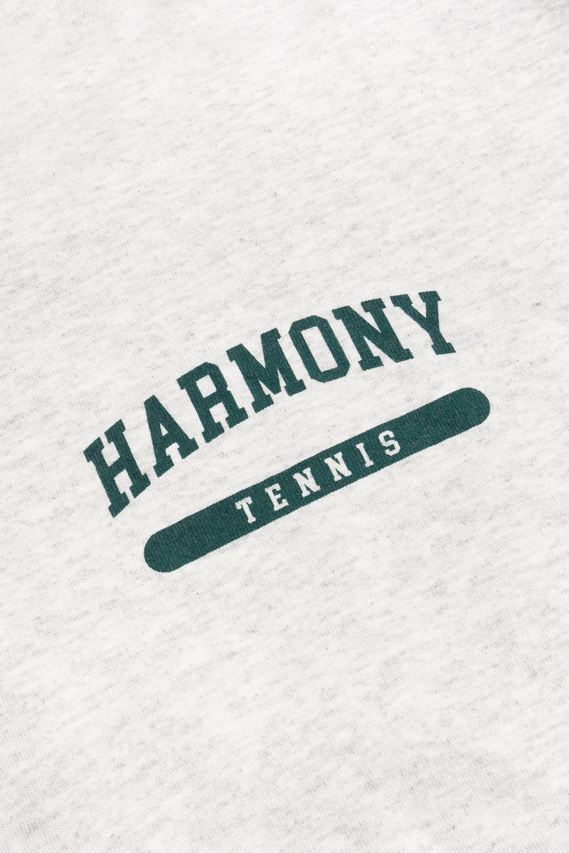 Tennis Hoodie - Heather Grey - Cotton Jersey
