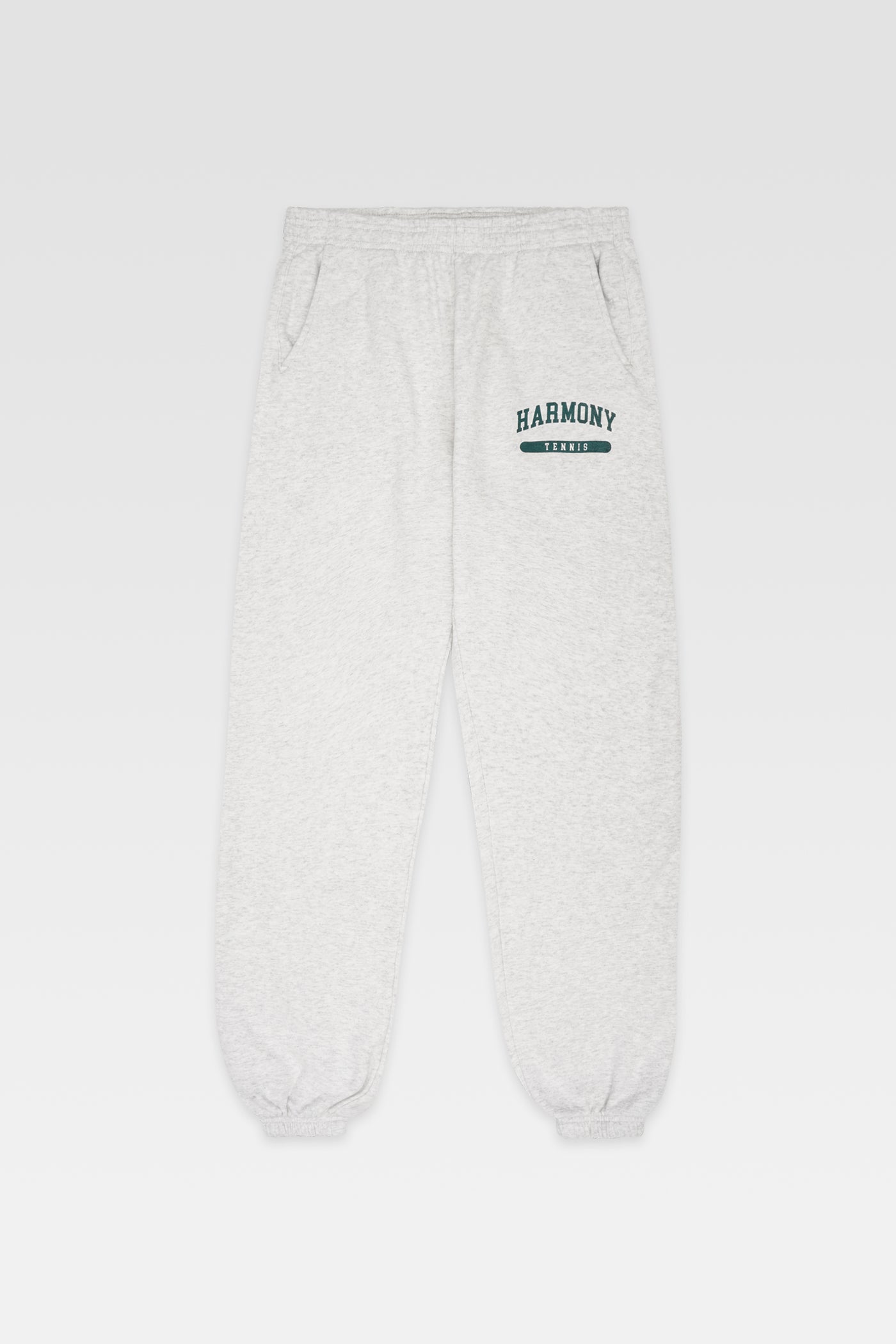 Heather Grey Logo-Print Cotton-Jersey Sweatpant – Harmony Paris