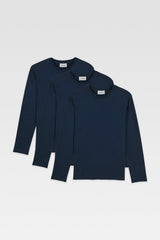 Long Sleeve T-Shirt Pack (3 for 2) - Navy